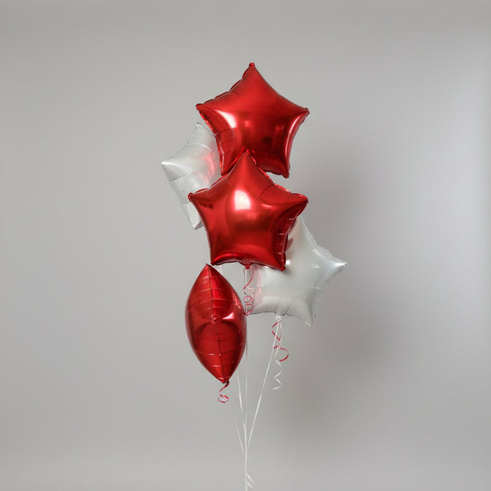 Star Foil Balloon Cluster