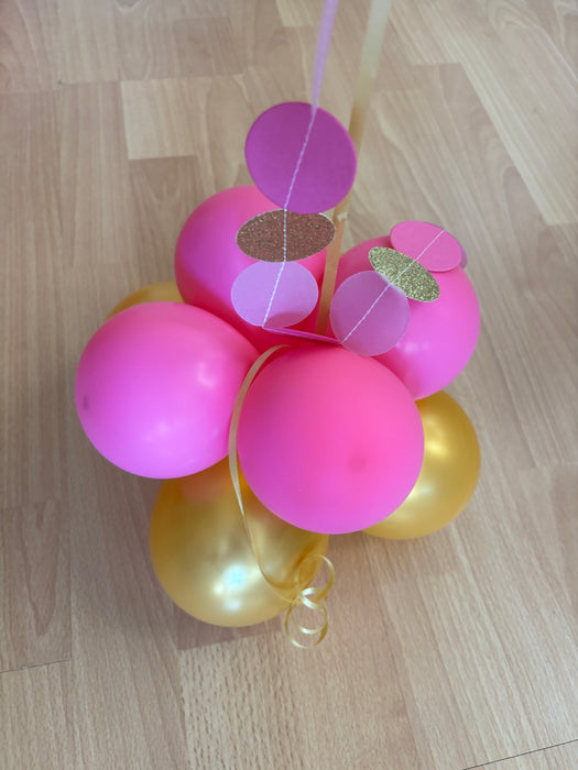 Personalised Gold/Pink foil balloon