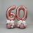 Rose Gold Number Stack Centrepiece