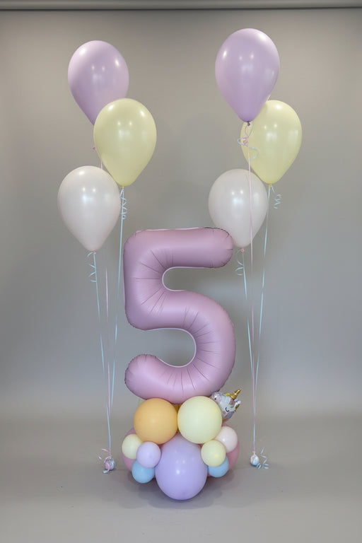 Pastel Pink Girls Birthday Balloons