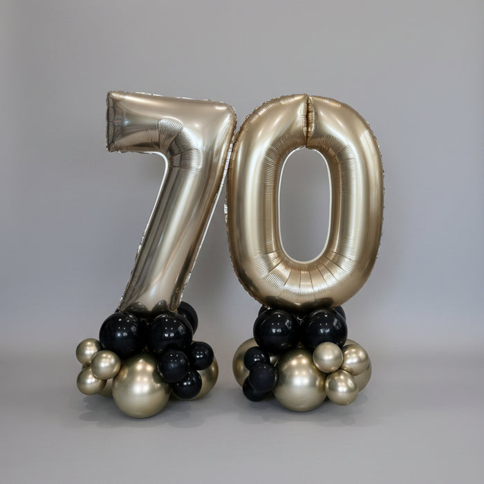 Gold Age Number Centrepiece