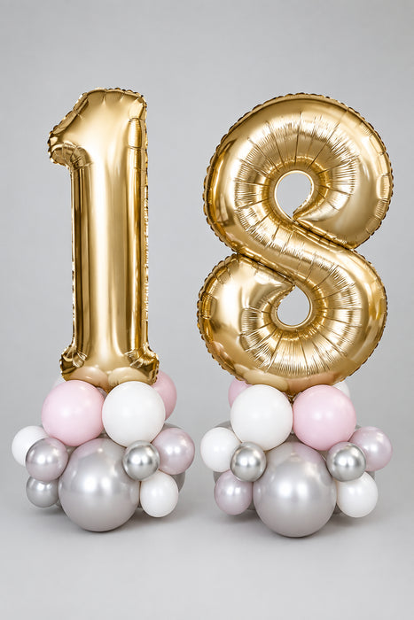 Gold Age Number Centrepiece