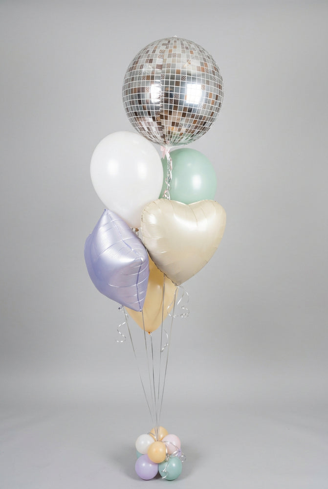 Disco Ball Luxury Balloon Cluster