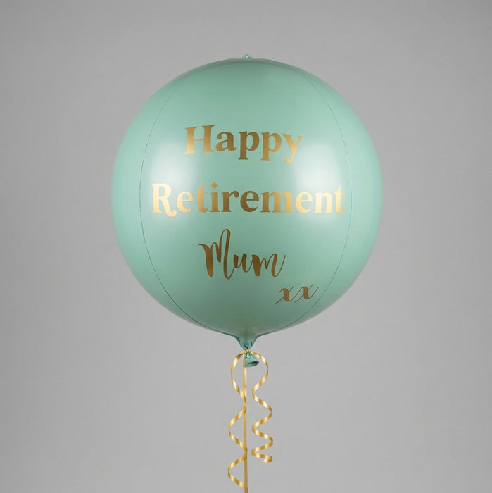Personalised pastel green foil balloon