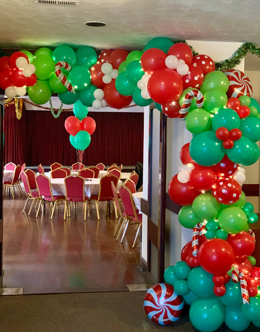 Organic Christmas Balloon Arch