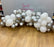 Silver and White Balloon garland