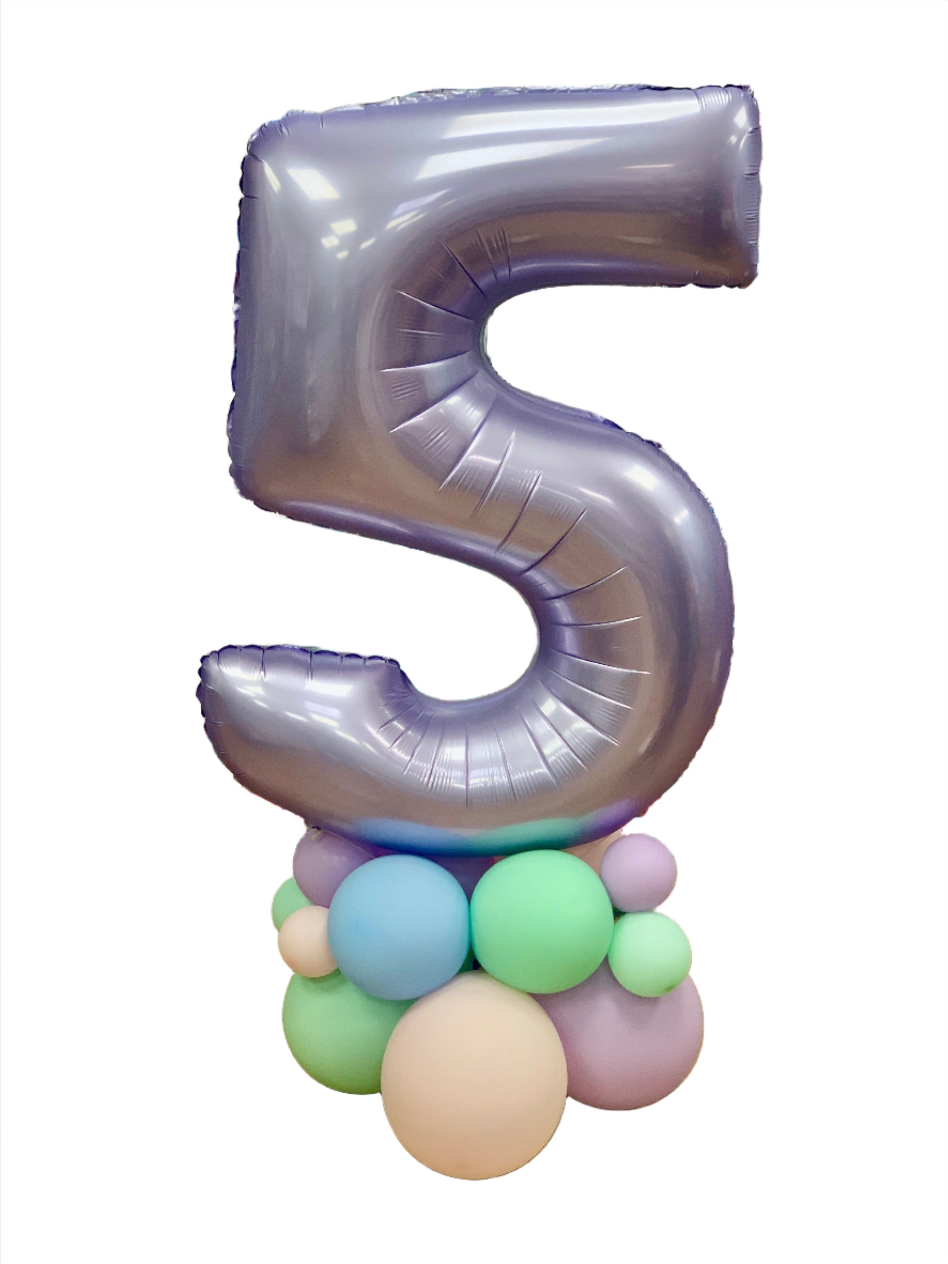 Lilac Age Number Balloon Stack Balloons