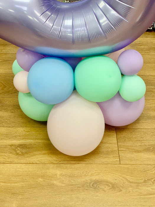 Lilac Age Number Balloon Stack Balloons