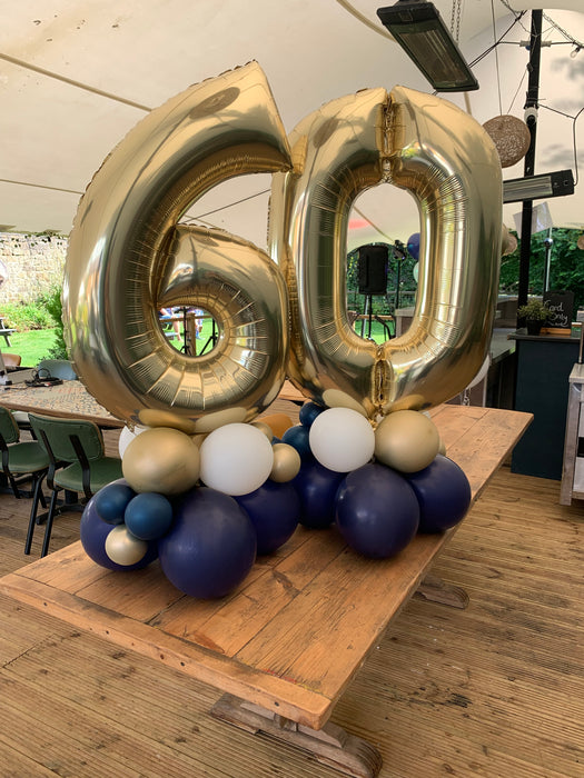 Gold Age Number Centrepiece