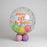 Personalised Bright Confetti Dot Clear Bubble Balloon