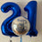 Personalised Orbz foil balloon and Numbers