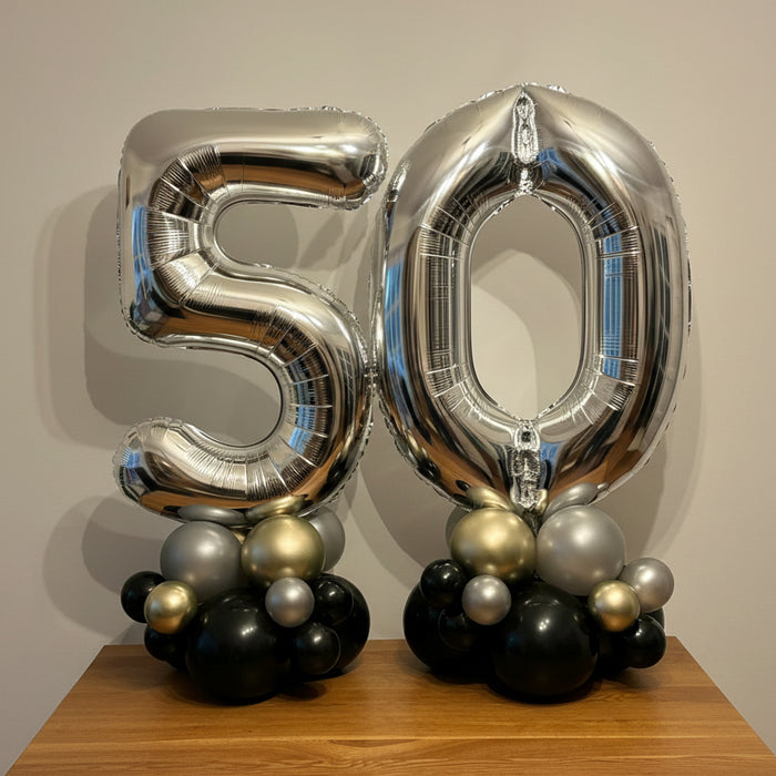 Silver Age Number Stack Centrepiece