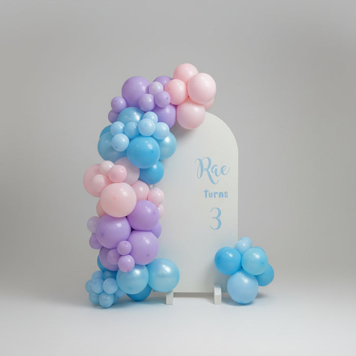 Sailboard with Balloon Garland