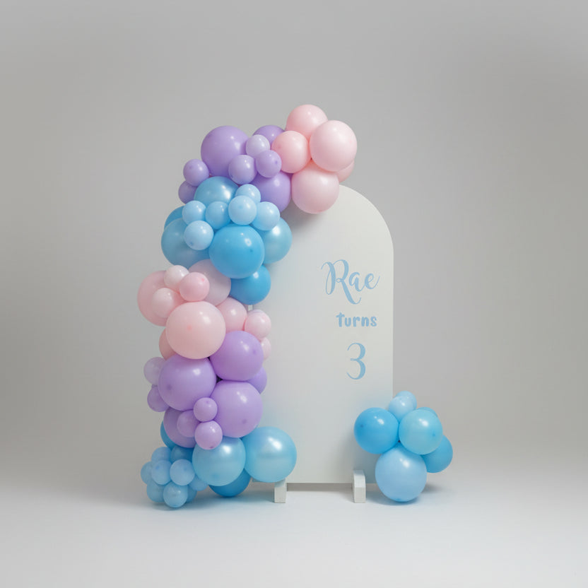 Sailboard with Balloon Garland