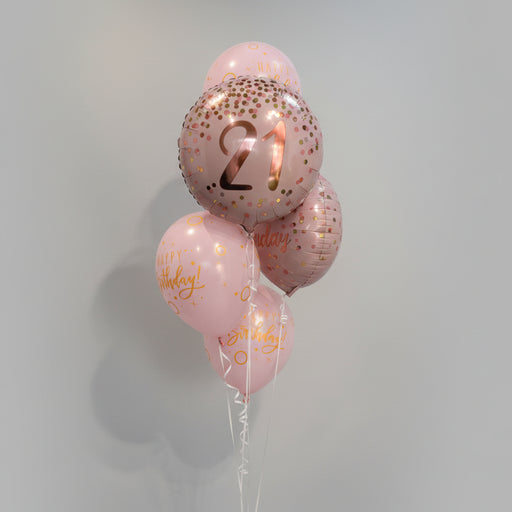 Pink and Gold Age Birthday Bouquet (Age 16-70)