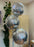 Silver Orbz Balloon x3