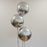 Silver Orbz Balloon x3
