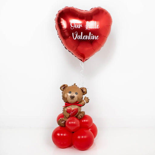 Valentine Bear Balloon Stack