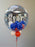 Personalised Blue Confetti Dot Bubble Balloon
