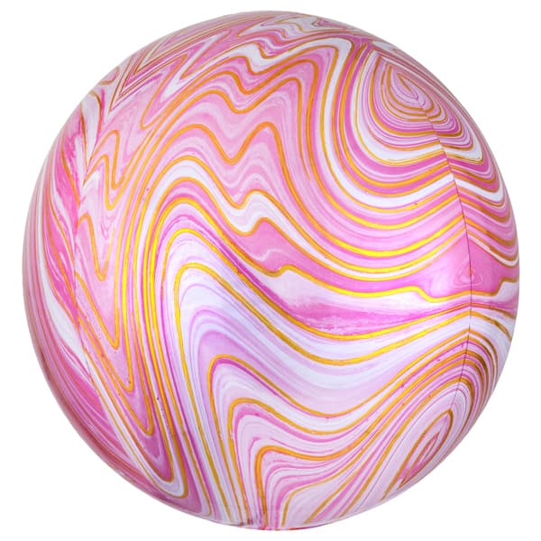 Marble Pink Orbz Balloon