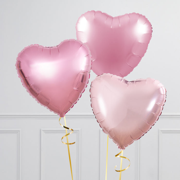 Three Heart Balloons