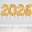 Large 2026 Inflated Number Balloons