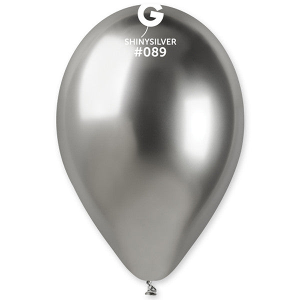 Shiny Silver Latex Balloon