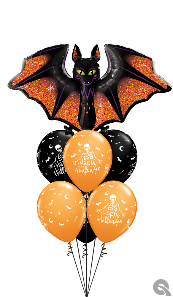Halloween Bat Balloon Cluster