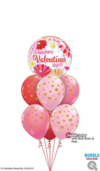 Luxury Valentine Bubble Balloon Cluster
