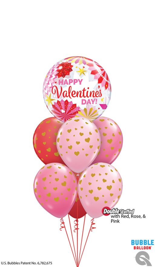 Luxury Valentine Bubble Balloon Cluster