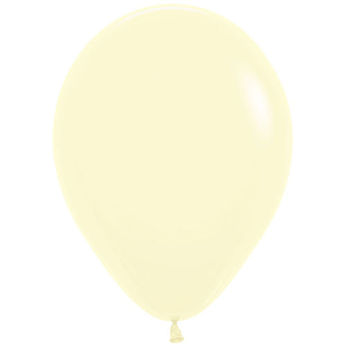Plain Pastel Yellow Latex Balloon