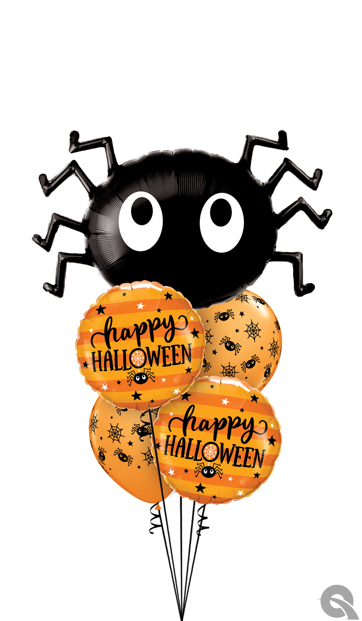 Halloween Spider Balloon Cluster