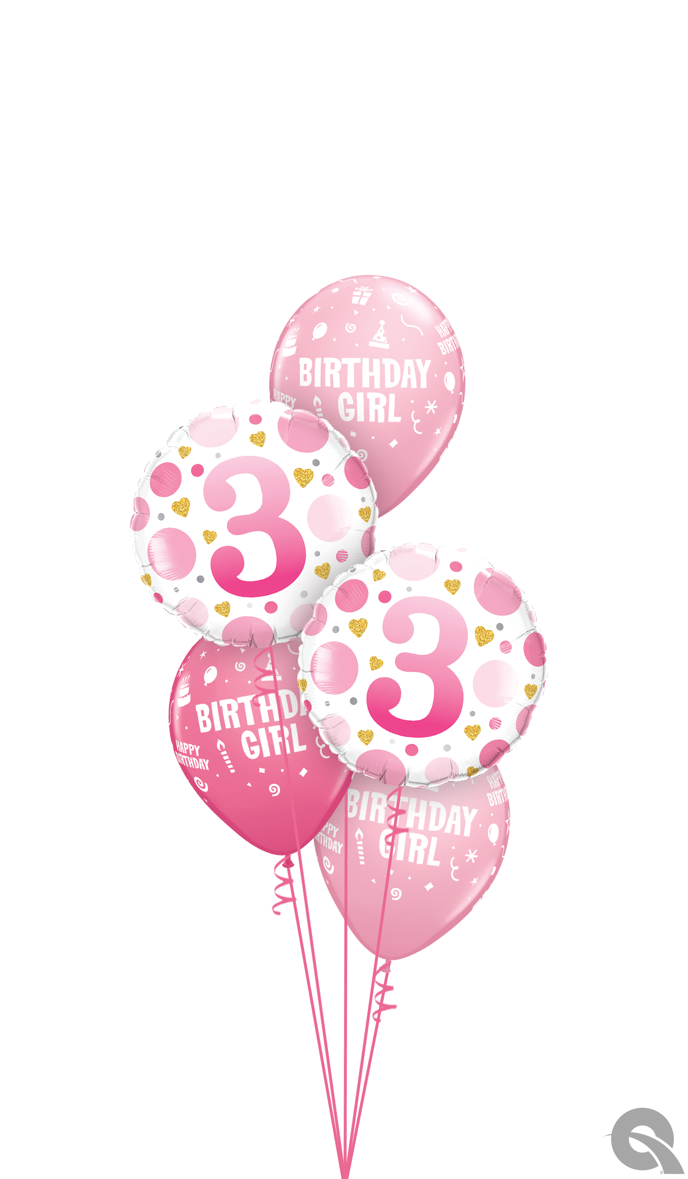 Childrens Age Classic Balloon Cluster