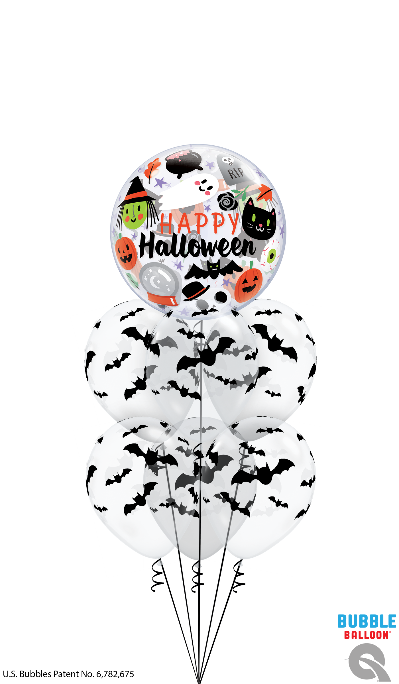 Halloween Bubble Balloon Cluster