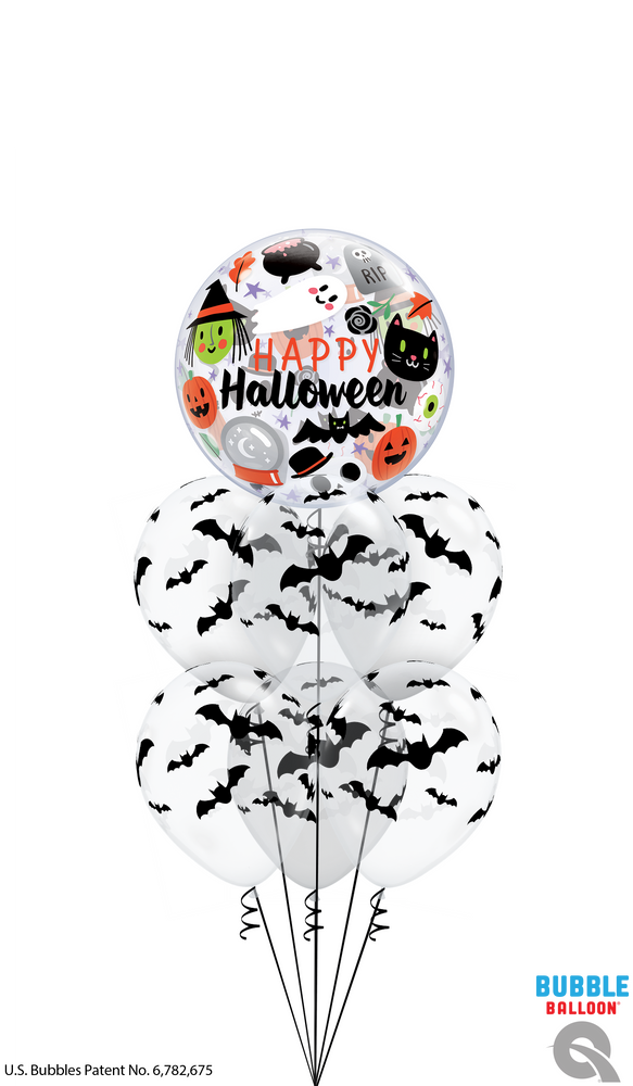 Halloween Bubble Balloon Cluster