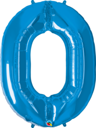 Number 0 - 9  Foil Balloons (Blue)