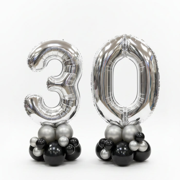 Silver Age Number Stack Centrepiece