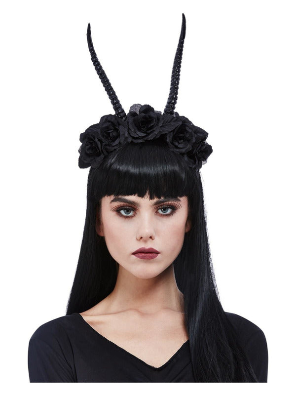 Demon Horn Flower Headband - SALE