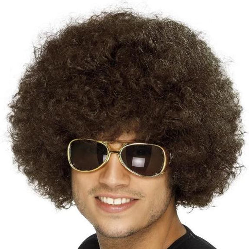 70s Funky Afro Wig (Brown)