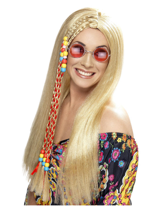 Blonde Hippy Party wig