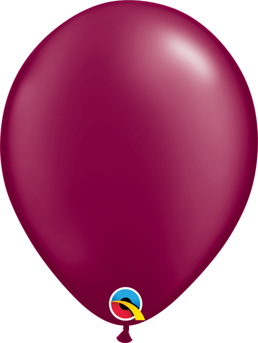 Plain Pearl Latex Balloon (Burgundy)