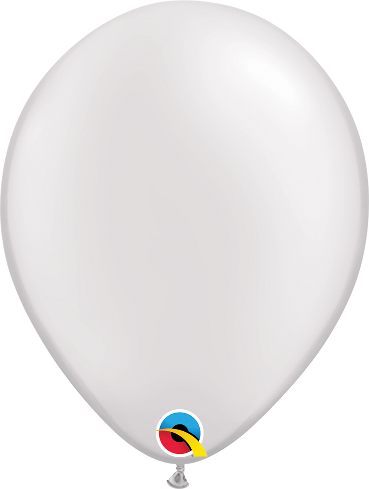 Plain Pearl Latex Balloon (White)