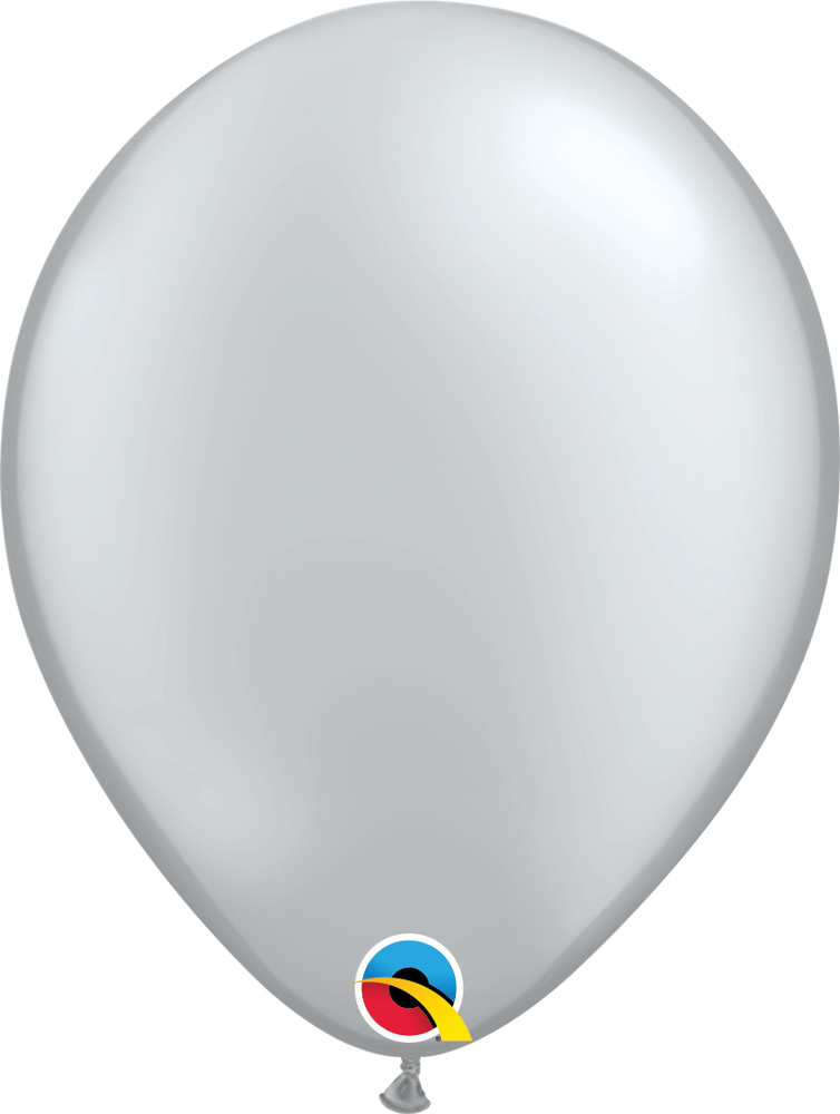 Plain Pearl Latex Balloon (Silver)