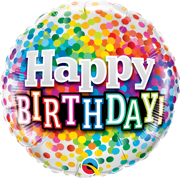 Happy Birthday Rainbow Foil Balloon