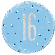 16 Blue Foil Balloon