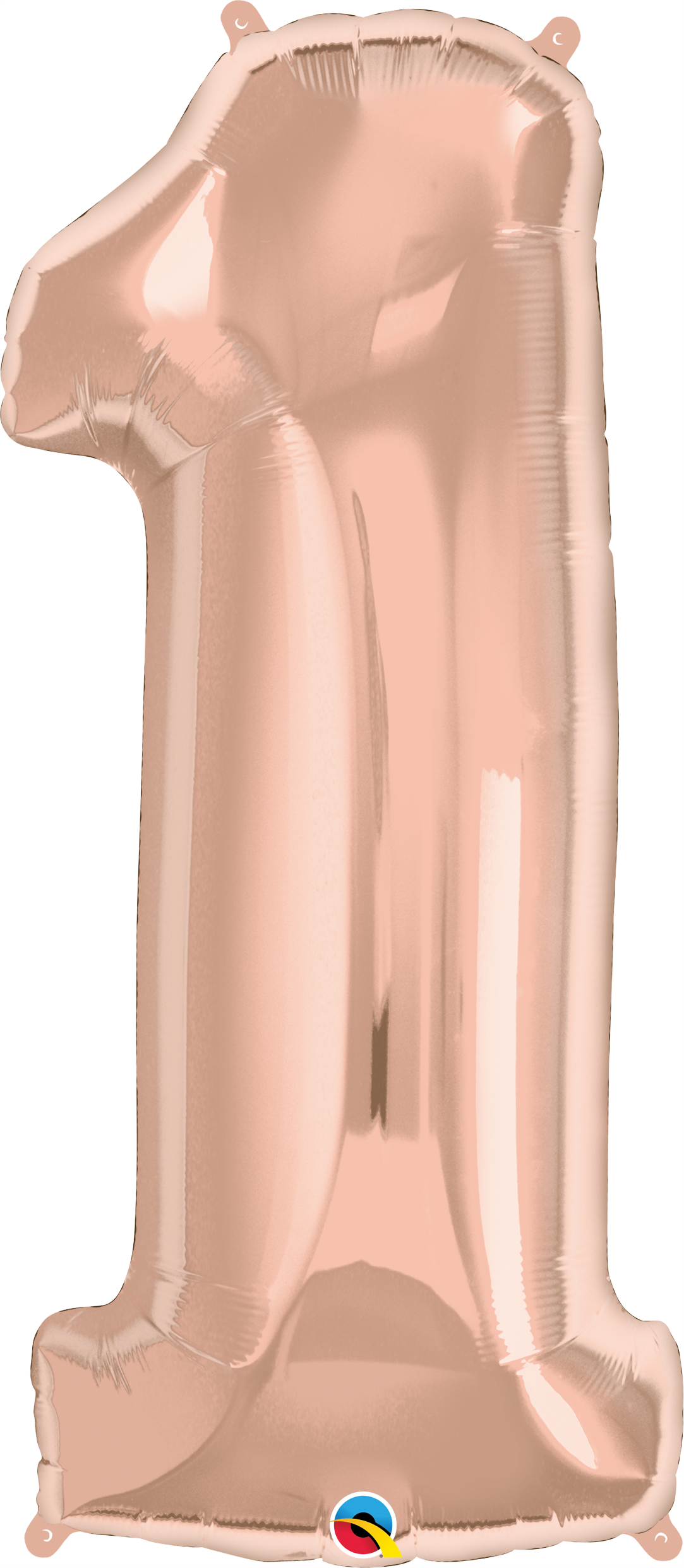 Number 0 - 9 Foil Balloon (Rose Gold)