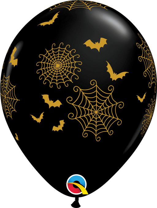 Spiderwebs & Bats Latex Balloon