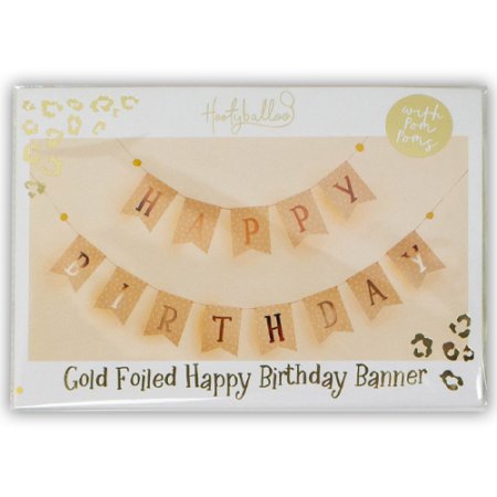 Gold Foiled Birthday Banner