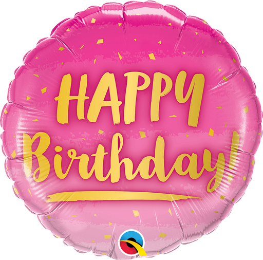 Happy Birthday Foil Balloon (Pink)