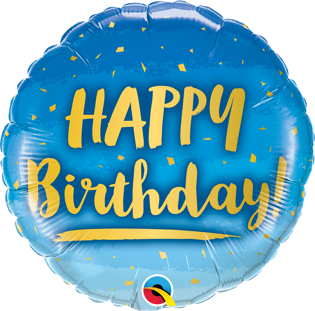 Happy Birthday Foil Balloon (Blue)